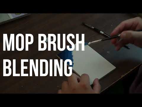 Trekell Mop Brush - Short Handle - Acrylic, Watercolor, Oil Paint